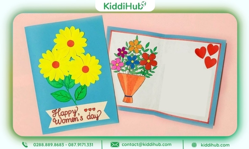 Cách làm thiệp 20/10 bằng giấy màu nổi bật và sinh động