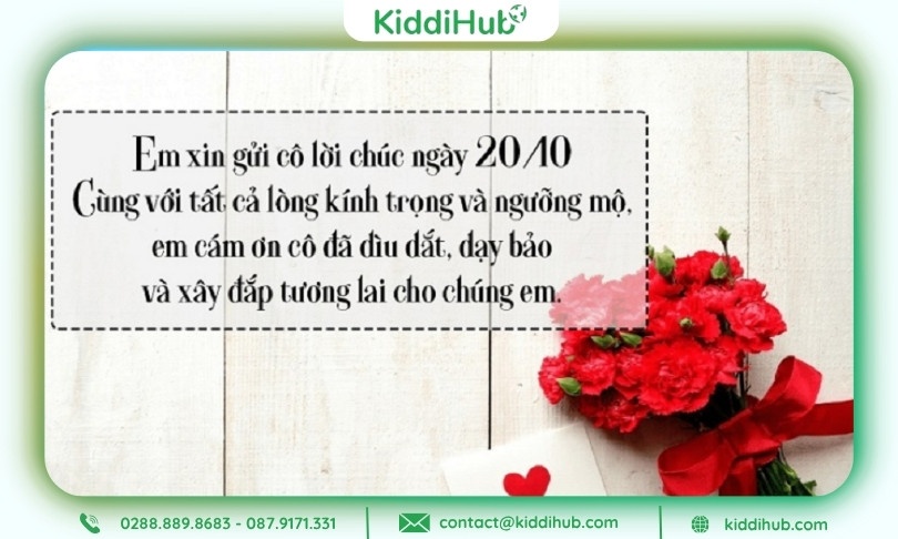Quà 20/10 cho cô giáo khơi gợi cảm xúc tri ân sâu lắng