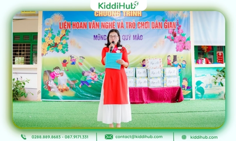 Lời dẫn chương trình Tết cho trẻ mầm non giúp trẻ thêm tự tin biểu diễn