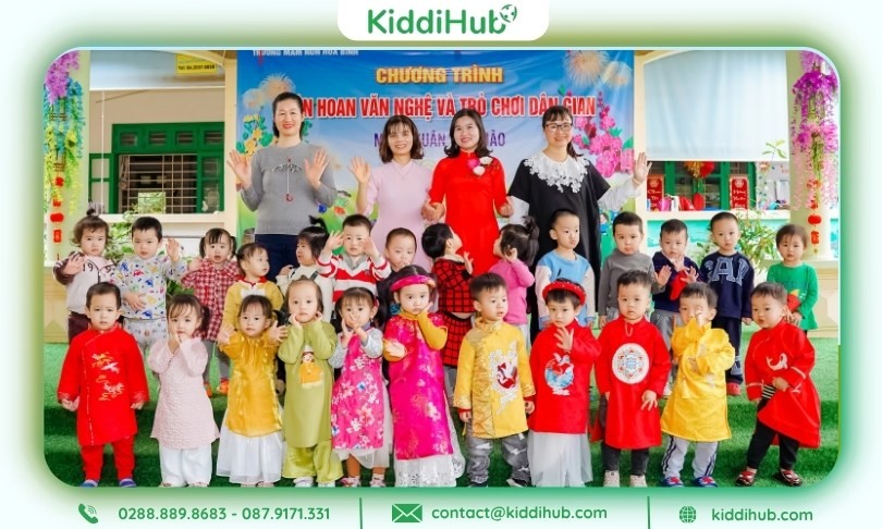 Lời dẫn chương trình Tết cho trẻ mầm non mang âm hưởng Tết cổ truyền