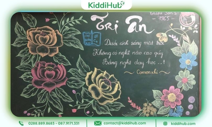 Làm bảng 20 11 với thông điệp yêu thương