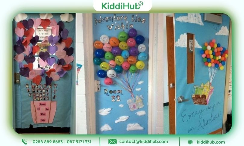 Mẫu trang trí cửa lớp – Đơn giản mà nổi bật