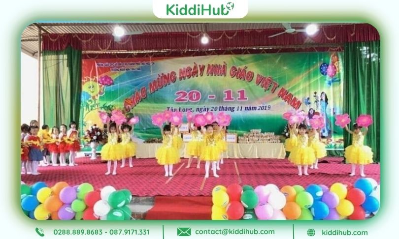 Không gian lớp mầm non lung linh sắc màu đón ngày 20 11