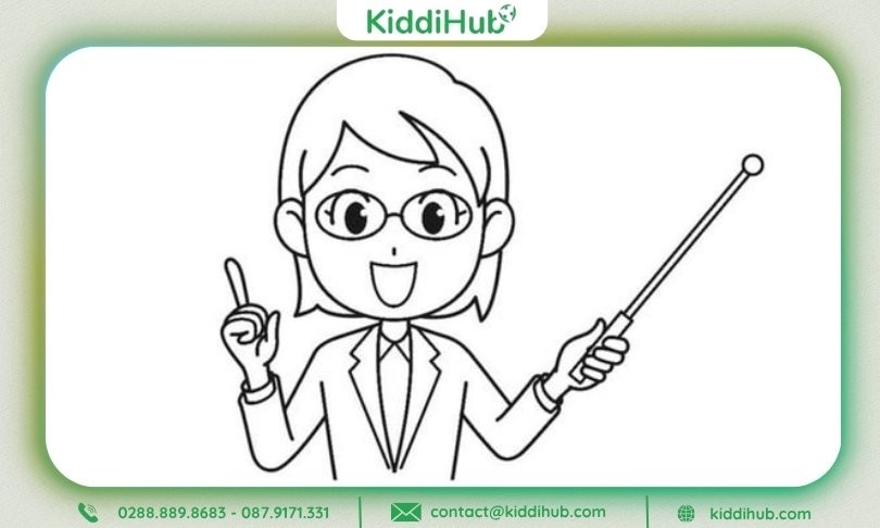 Vẽ tranh 20 11 chân dung cô giáo theo kiểu anime