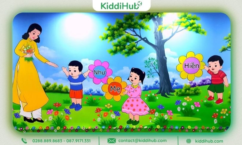 Chủ đề “Vườn hoa tri ân”