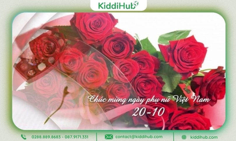 Ảnh hoa tươi tắn góp phần làm ngày 20/10 thêm đáng nhớ