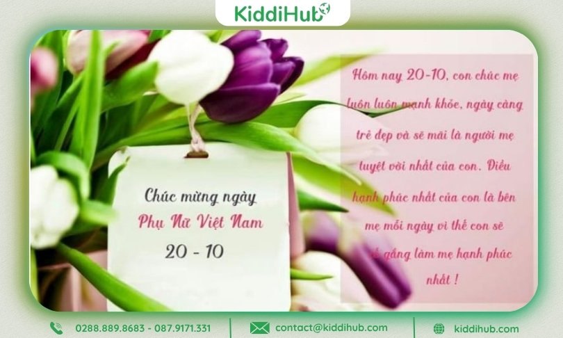 Thiệp 20/10 là cách gửi đi những cảm xúc chân thành nhất