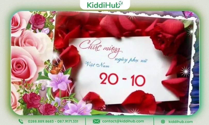 Thiệp 20/10 góp phần khiến ngày tôn vinh phái đẹp thêm đáng nhớ