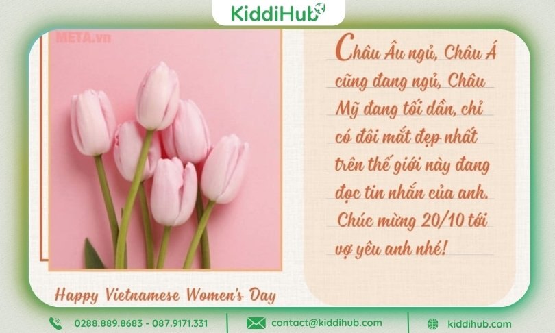 Hình ảnh 20/10 chứa đựng niềm vui và hơi ấm của tình yêu thương