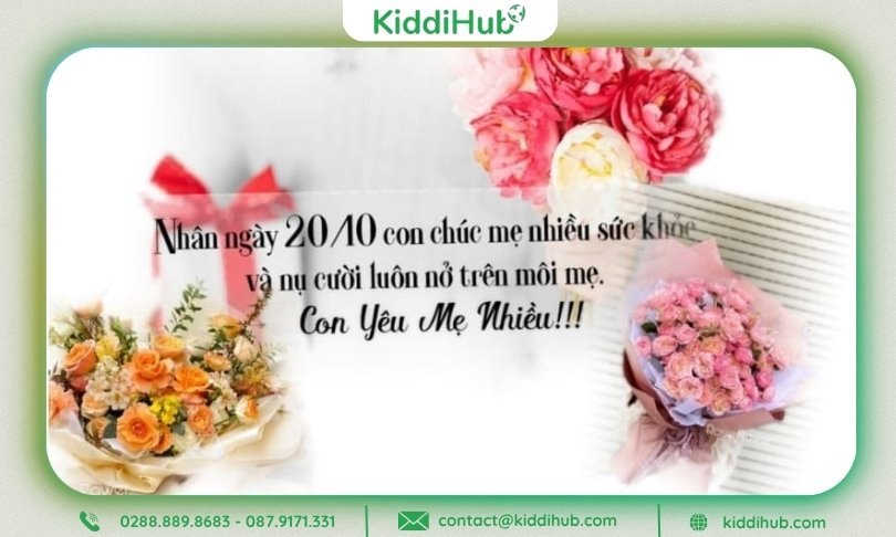 Hình ảnh 20/11 cùng lời nhắn nhẹ nhàng gợi nên cảm xúc ấm áp yêu thương