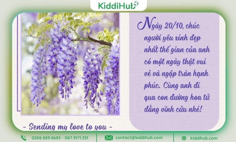 Ảnh cùng lời chúc khiến người nhận thấy được tình yêu và sự trân quý