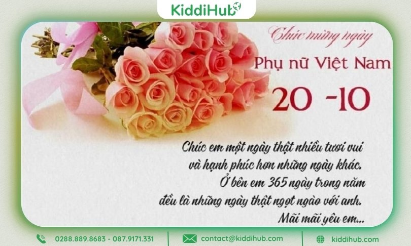 Tấm ảnh 20/10 là thông điệp yêu thương gửi đến người con gái bạn trân quý