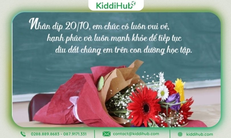 Hình ảnh 20/10 thể hiện lòng biết ơn và sự trân trọng dành cho cô giáo