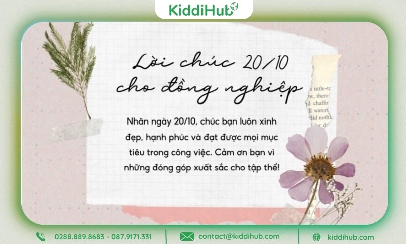 Hình ảnh ý nghĩa này gửi đến đồng nghiệp những lời chúc tràn đầy hạnh phúc