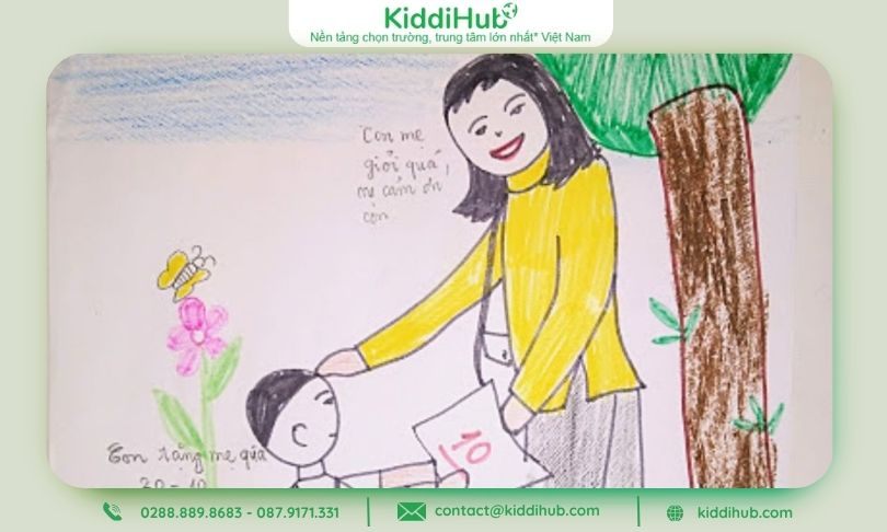 Vẽ mẹ trong tim con – Món quà ý nghĩa ngày 20/10