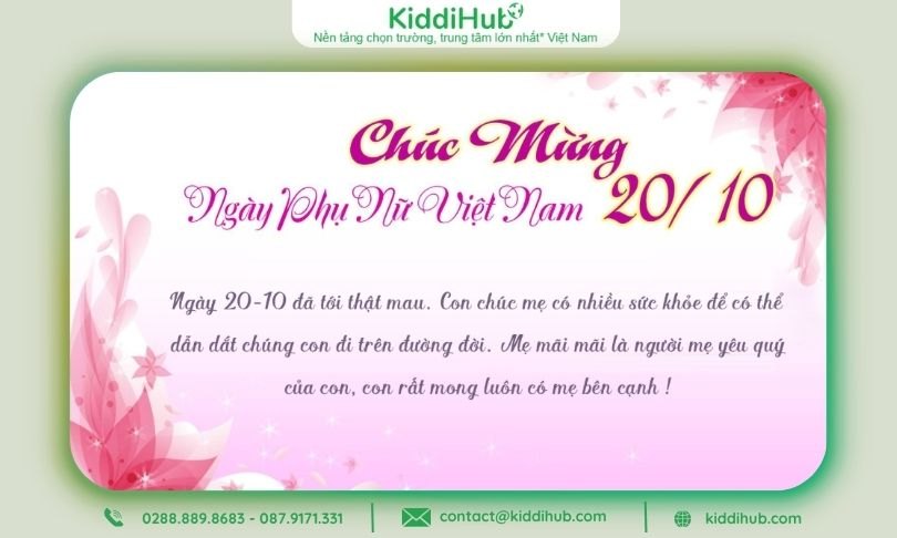 Bài thơ về ngày 20/10 cho trẻ mầm non về hoa và quà