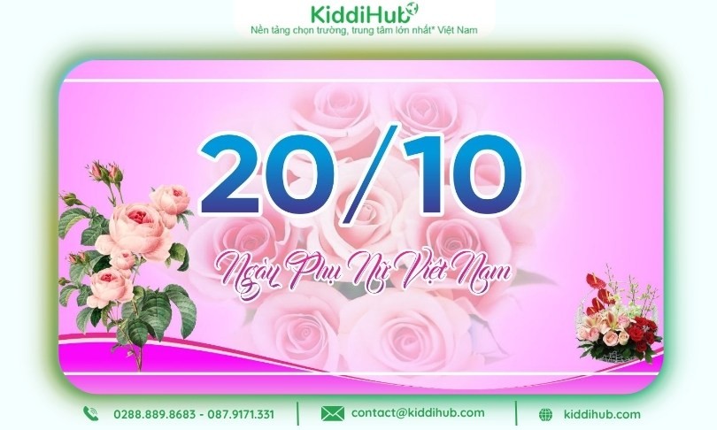 Hình nền 20/10 sinh động, phù hợp chúc mừng đồng nghiệp nữ