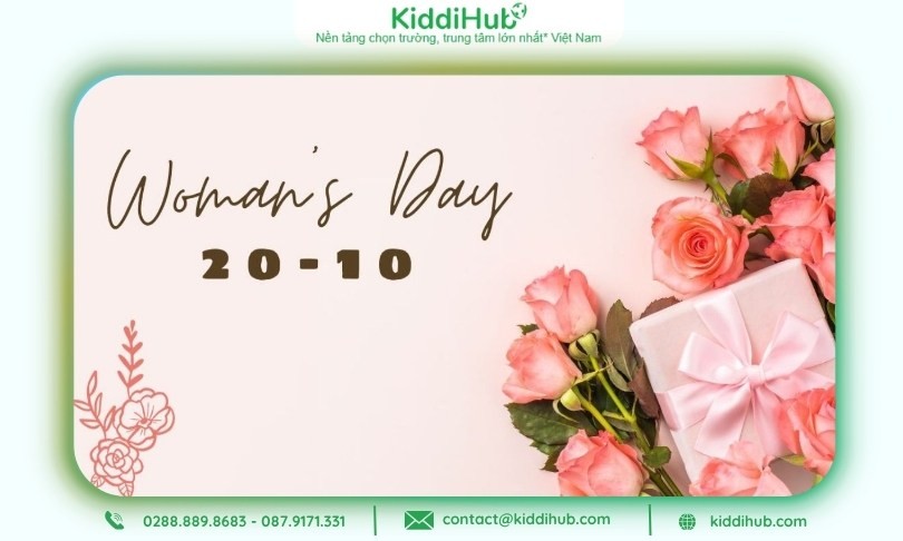 Nền 20/10 đơn giản nhưng vẫn ấn tượng, dễ ứng dụng