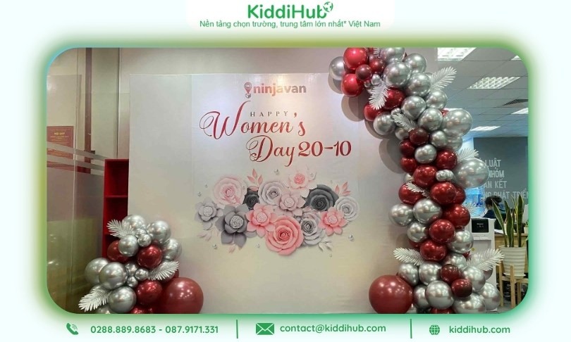 Nền 20/10 tươi sáng, phù hợp mọi không gian