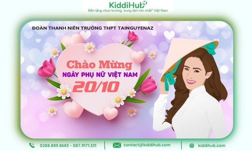 Phông bạt 20/10 lý tưởng cho background 20/10 chụp ảnh sự kiện