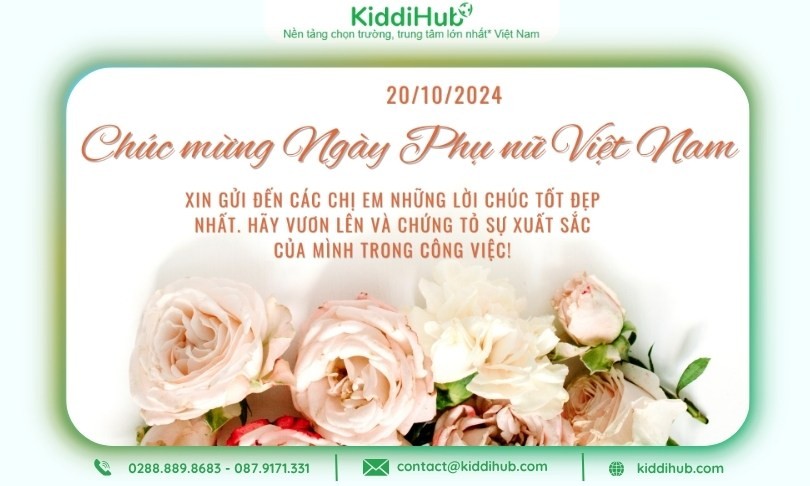 Phông 20/10 màu pastel nhẹ nhàng, dễ phối trang trí