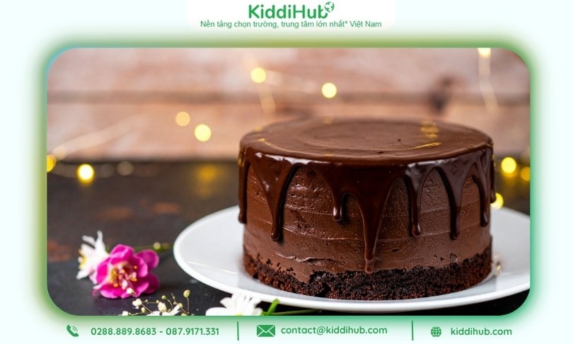 Bánh gato 20/10 chocolate phủ gương ngọt ngào, ấn tượng