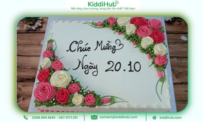 Bánh kem 20/10 tặng mẹ - Biểu tượng yêu thương