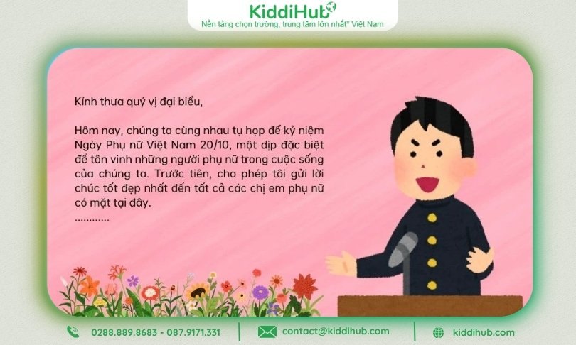 bài phát biểu chúc mừng 20 10