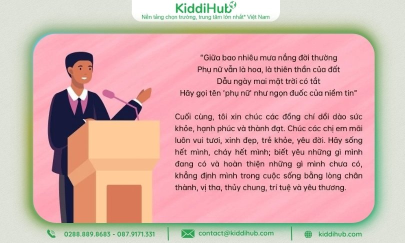 bài phát biểu chúc mừng 20/10