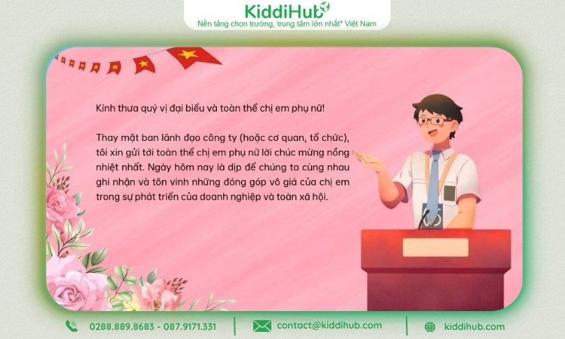 bài phát biểu chúc mừng 20/10