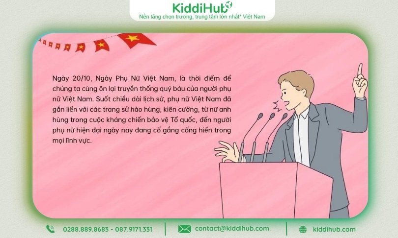 bài phát biểu chúc mừng 20/10