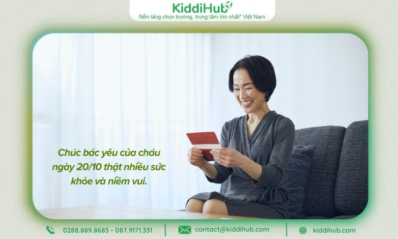 Câu chúc 20/10 cho bác gái ngắn gọn, đơn giản