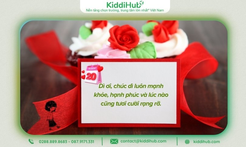 Lời chúc 20/10 cho dì