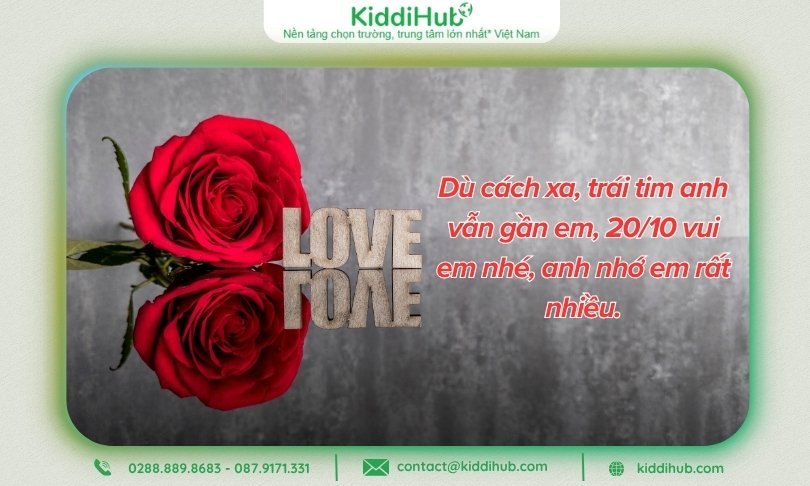 Lời chúc 20/10 cho người yêu ở xa​ – Dù không gần nhưng vẫn ấm áp