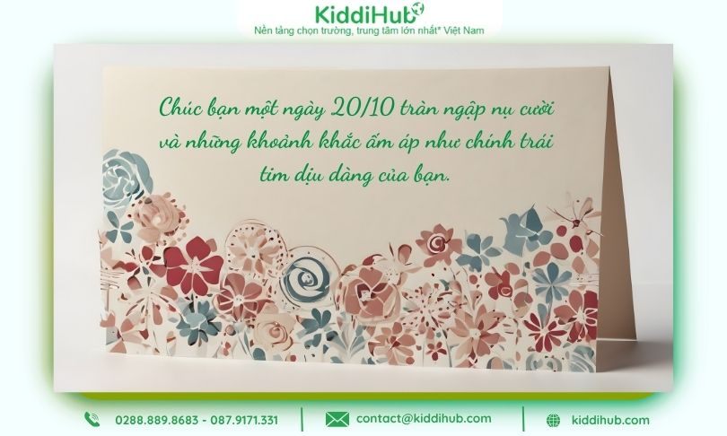 Lời chúc 20/10 cho bạn bè cá tình hiền dịu hay nhất