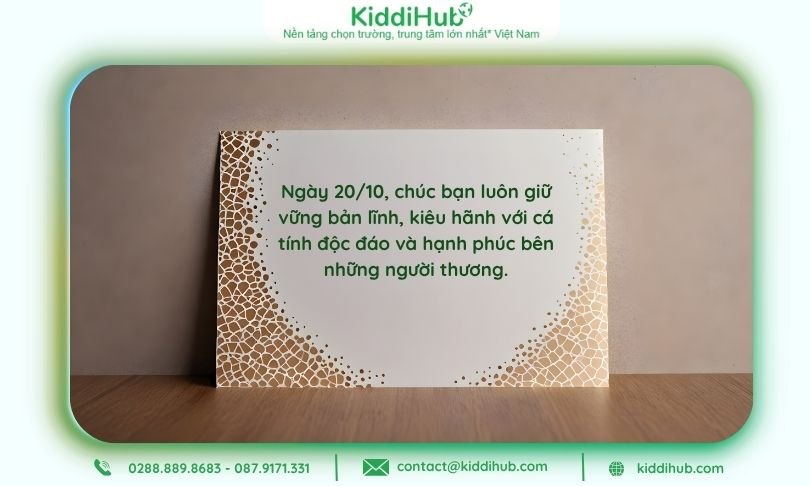 Lời chúc 20/10 cho bạn bè có cá tính mạnh mẽ gây ấn tượng sâu sắc