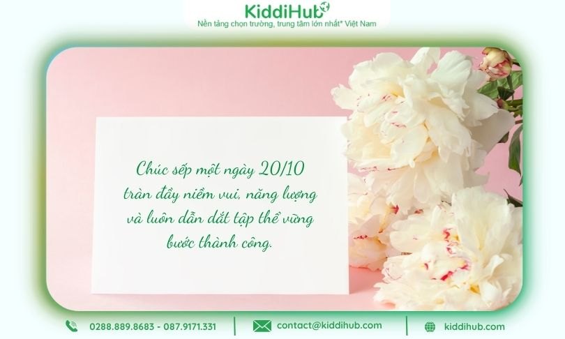 Lời chúc 20/10 cho sếp nữ gây ấn tượng mạnh, được đánh giá cao