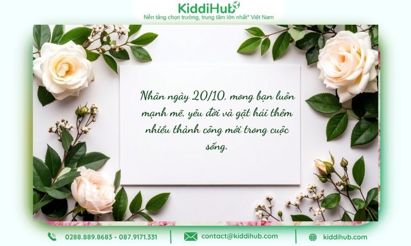 Trao gửi niềm vui qua lời chúc 20/10 bạn thân đầy tinh tế