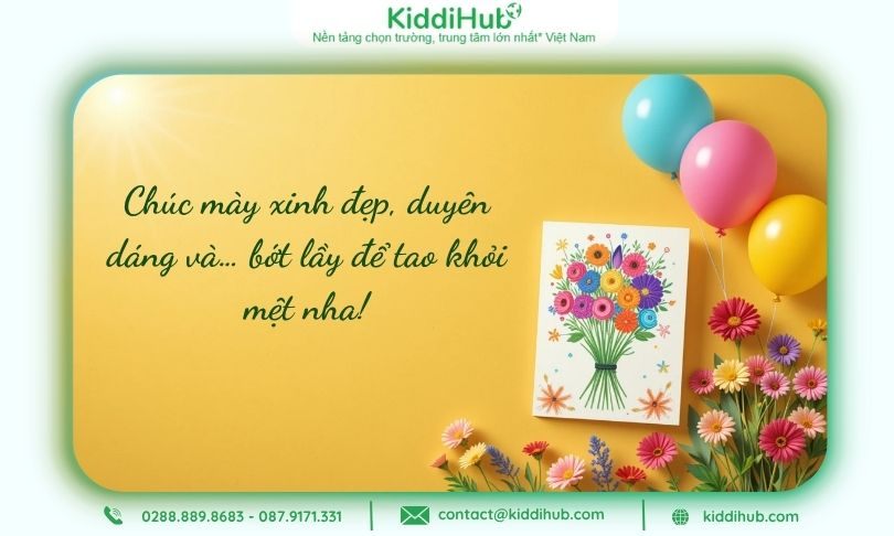 Chúc 20/10 bạn thân bá đạo, tạo tiếng cười & không khí vui vẻ