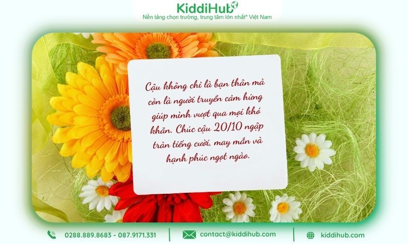 Lời chúc 20/10 bạn thân ngắn gọn mà sâu sắc, chân thành