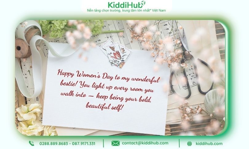 Chúc 20/10 bạn thân bằng tiếng Anh cho cô nàng yêu thích ngoại ngữ