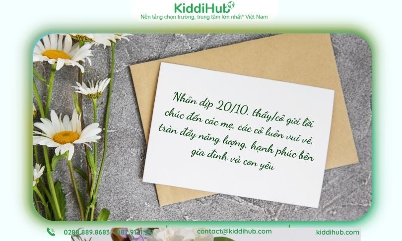 Lời chúc 20/10 cho phụ huynh tràn yêu thương