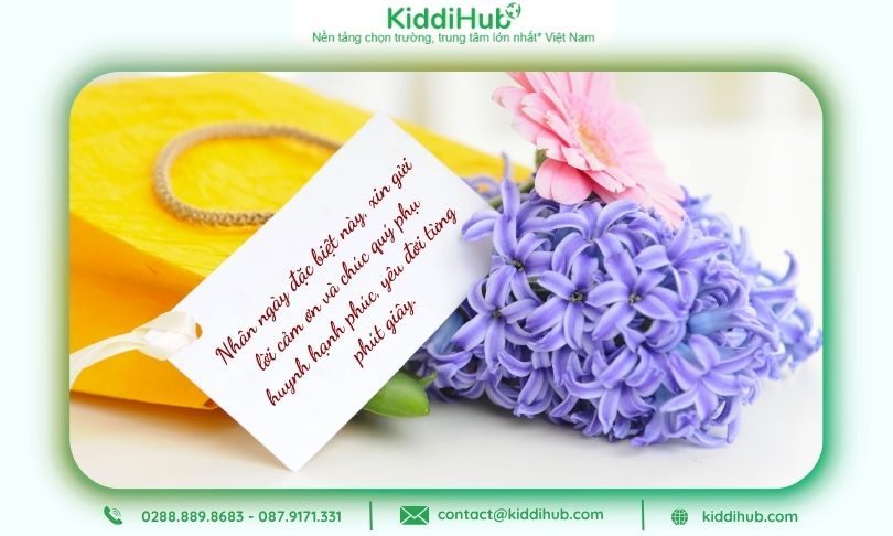 Tình cảm gửi trong lời chúc 20/10 dành cho phụ huynh