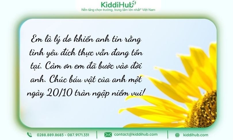 Gửi lời chúc 20/10 cho vợ yêu ngọt ngào để ngày Phụ nữ Việt Nam thêm ý nghĩa