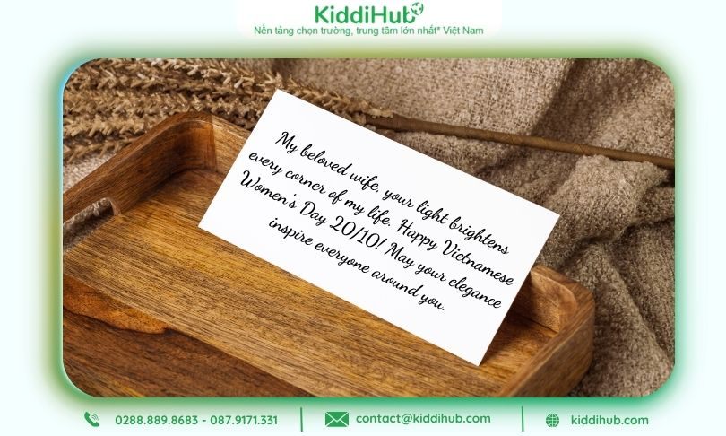 Lời chúc 20/10 bằng tiếng Anh cho bà xã giúp hâm nóng mối quan hệ