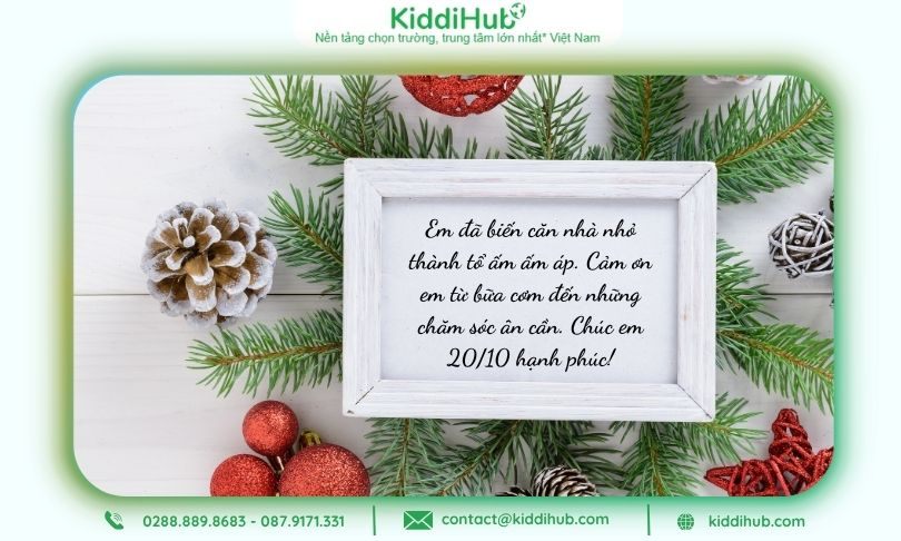 Lời chúc 20/10 cho vợ yêu ngọt ngào và ý nghĩa