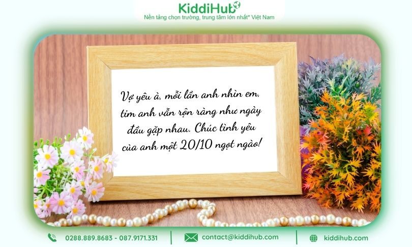 Câu chúc 20/10 hay, ý nghĩa cho bà xã truyền cảm xúc sâu lắng