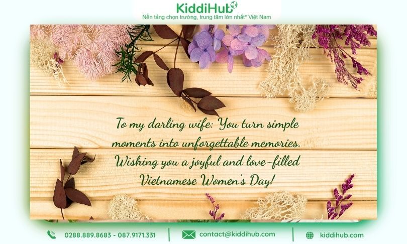 Lời chúc ngày Phụ nữ Việt Nam cho vợ bằng tiếng Anh làm tim nàng rung động