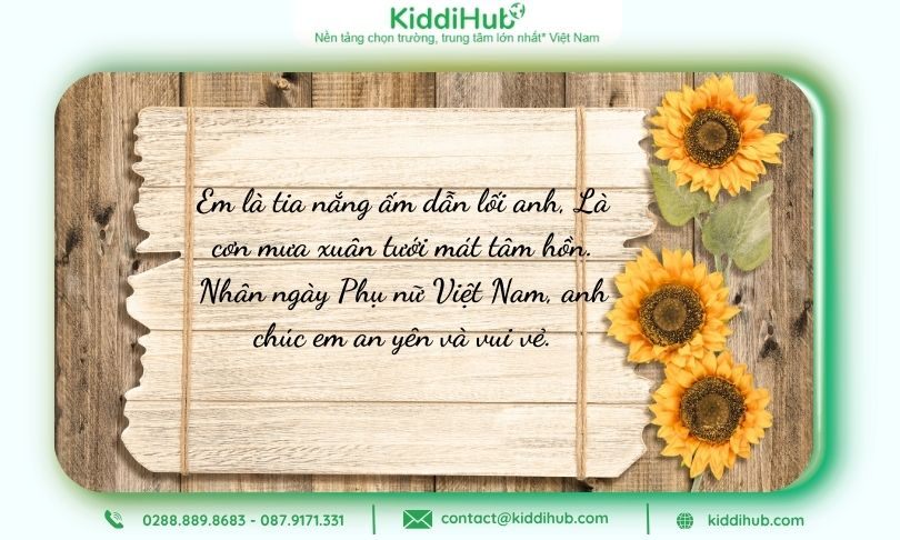 Câu chúc 20/10 cho bà xã qua nghệ thuật thơ ca, ấm áp tinh thần