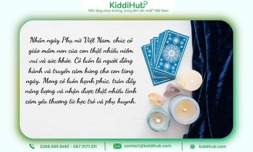 Niềm vui ngọt ngào từ lời chúc 20/10 cho cô giáo mầm non